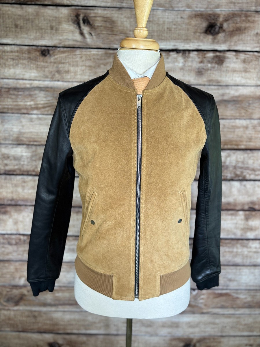 Sandro Suede Leather Jacket Size S