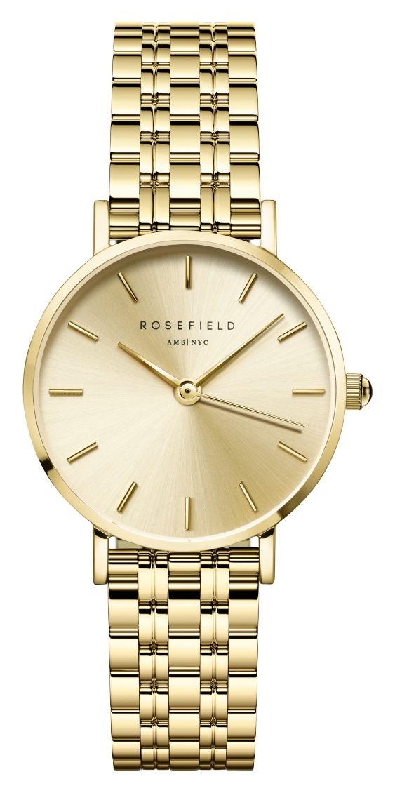 Rosefield Small Edit (26mm) Champagne Gold Dial / Gold-Plated Stainless