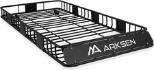 84" x 39" x 6" Roof Rack Basket with Extension 150 lb Heavy-Duty Steel Cargo