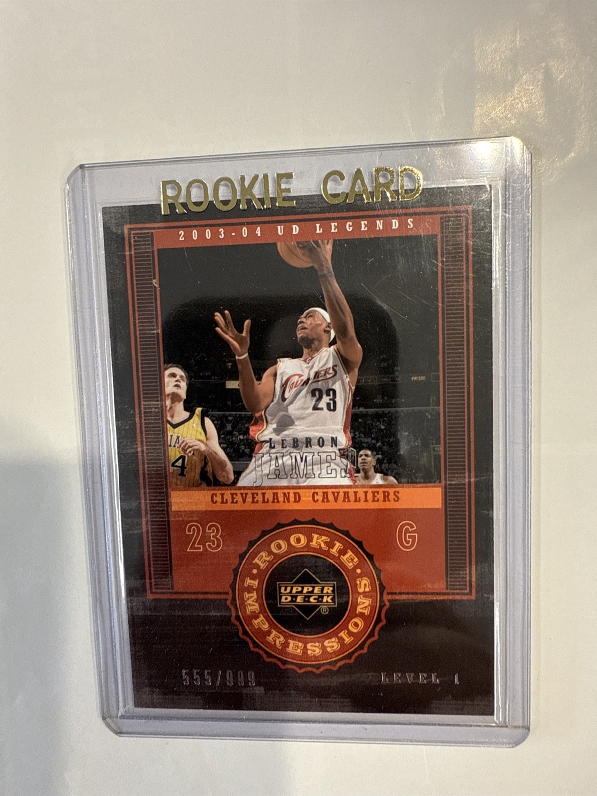 2003-04 Upper Deck UD Legends - Rookie Impressions LeBron James #555 /999 (RC)
