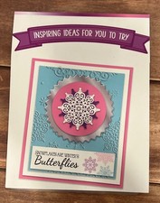 UNBRANDED Embossing Folder With DIE Snowflake BUTTERFLY