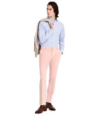 Tommy Hilfiger Mens Modern fit Dress Pants 33 / 32 Pink Solid Stretch