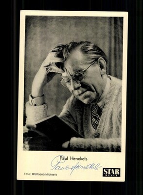 Paul Henckels Star Revue Autogrammkarte Original Signiert # BC 230680