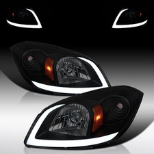 Smoke Fit 2005-2010 Chevy Cobalt 07-09 Pontiac G5 Led Tube Headlights Leftright Smoke Fit 2005-2010 Chevy Cobalt 07-09 Pontiac G5 Led Tube Headlights Leftright