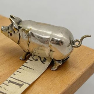 #ad Vintage Pig For Mini Tape Measure: Charming Collectible For Sewers amp; Crafters $13.59