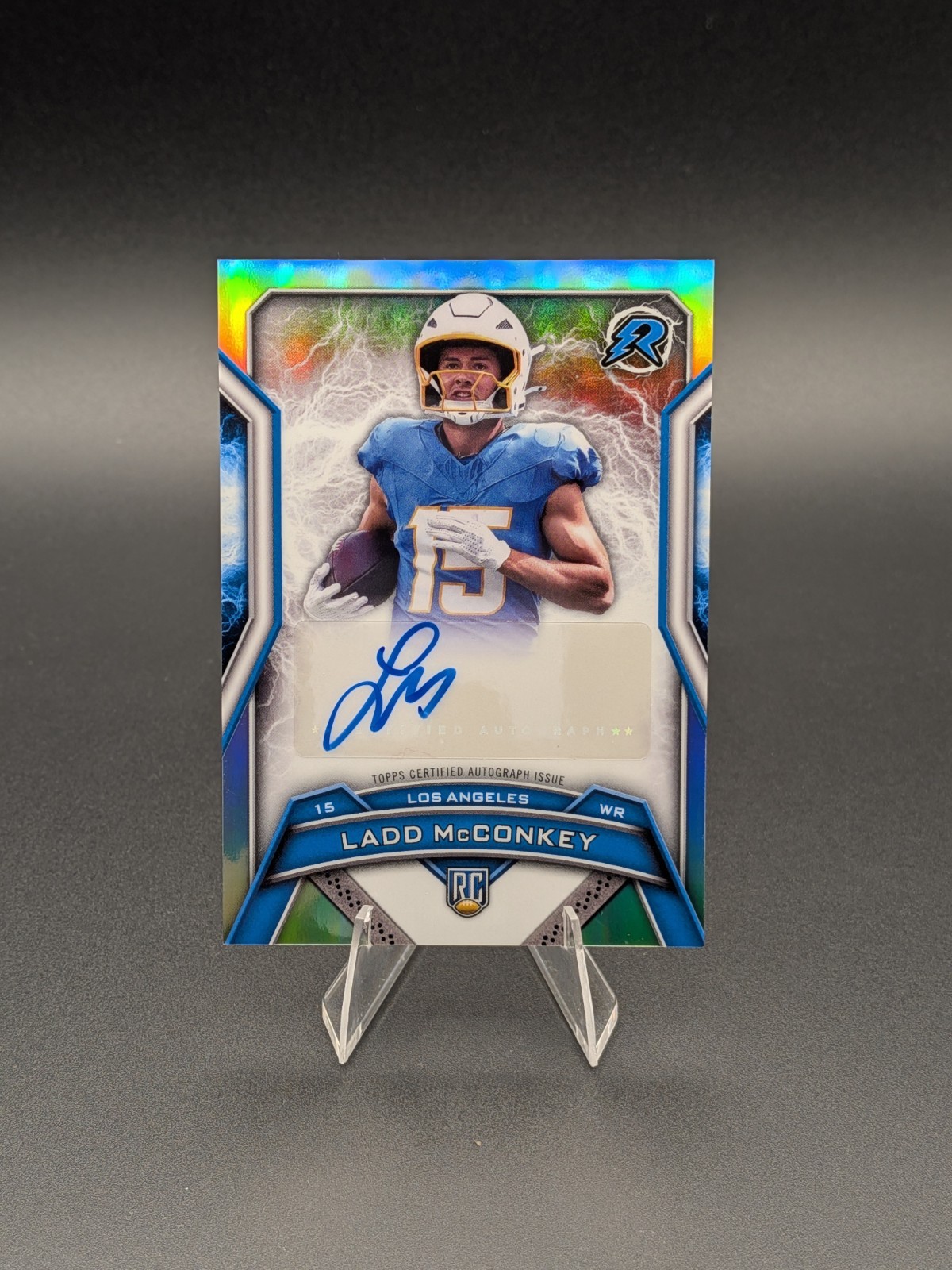 2024 Topps Resurgence Ladd McConkey Refractor Auto (RC) #RRS-LM