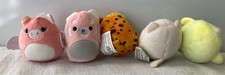 Lot of 5 Squishmallows, Micromallows