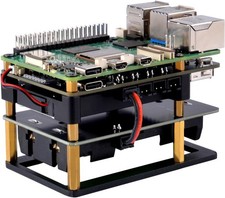 UPS Gen 6 Power Supply Uninterruptible UPS HAT Raspberry Pi 5/4B W/ Aluminum