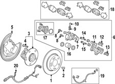 Genuine Honda Disc Brake Caliper Pin Bolt 45240-SC2-003