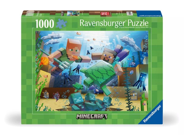 4005555004219 Puzzle 1000 ElementóW. Minecraft. Mozaika Ravensburger-image