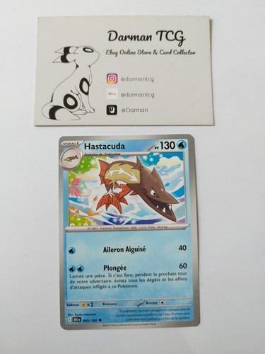 Carte Pokémon REVERSE Hastacuda 063/182 DRI Rivalités Destinées FR NEUF Carte Pokémon REVERSE Hastacuda 063/182 DRI Rivalités Destinées FR NEUF