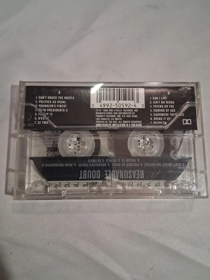 JAY-Z Reasonable Doubt (Debut LP) 1996 Cassette Tape Original Authentic (RARE!!) Foto 4 de 4