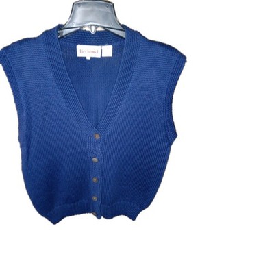 vintage-style royal blue knit sweater cardigan,