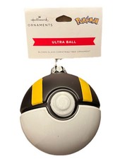 Hallmark Blown Glass Pokemon Ultra Ball Christmas Ornament 2025