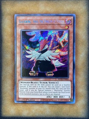 Yugioh Blackwing - Vayu the Emblem of Honor BLCR-EN060 Secret Rare 1st Ed NM