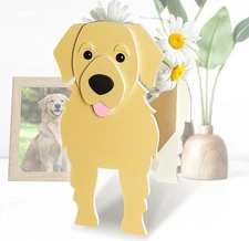 Golden Retriever Planter, Cute Animal Shape Flower Planters, Plant Pots for I...