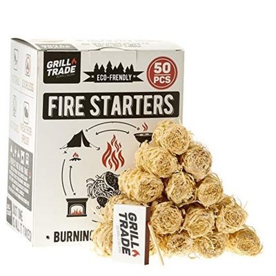 Firestarters - Natural Fire Starters Burn Wood Stove Grill Fireplace Camping