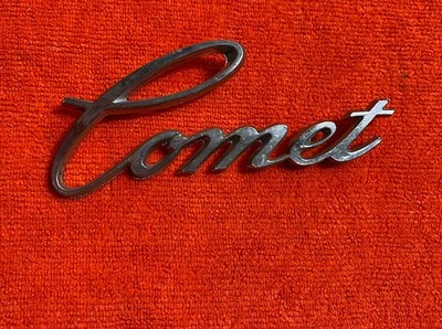 OEM 1974 Ford Mercury Comet Script Chrome Badge Emblem D34B 6250400 Cursive