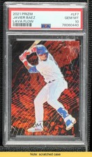 2021 Panini Prizm Lava Flow Javier Baez #LF7 PSA 10 GEM MT READ d4v