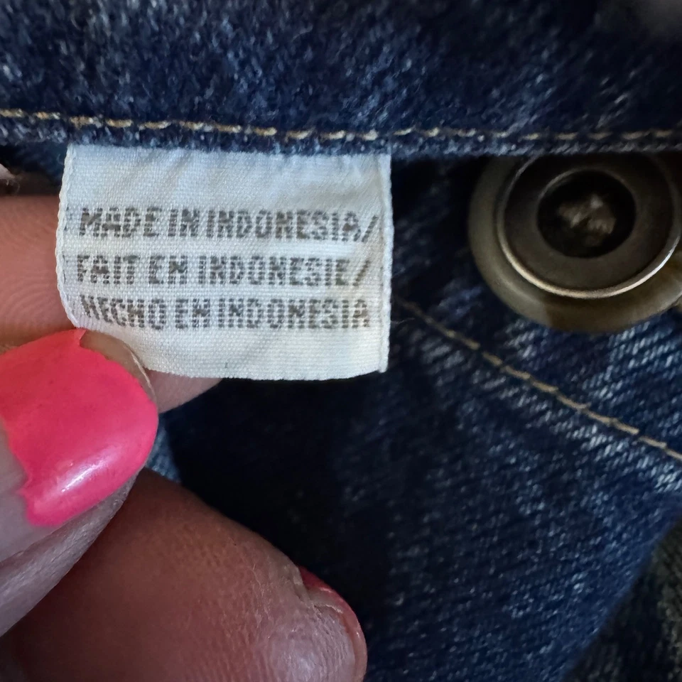 Chaqueta vaquera de mezclilla para mujer Elizabeth Liz Claiborne 2X cuello sherpa tareas de granero Foto 4 de 4