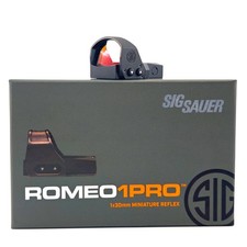 SIG SAUER ROMEO1 PRO 1x30mm Reflex Red Dot Sight 3 MOA w/ Protective Shroud