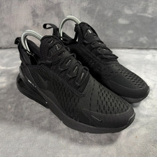 Nike Air Max 270 Triple Black Womens Sneakers US 7 Sneakers AH6789-006