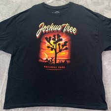 Oversized Joshua Tree Desert Graphic T Shirt Black Mens 3XL National Park