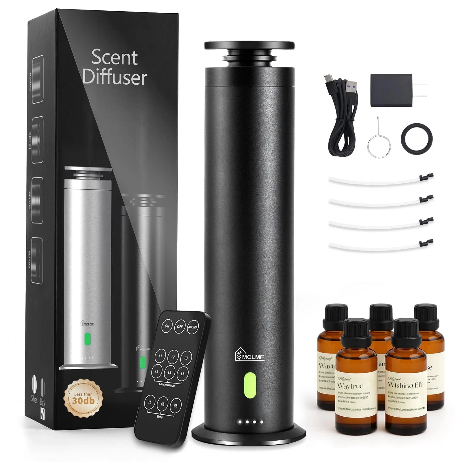 MQLMF Hotel Collection Diffuser Machine,Remote,Rechargeable,Included 5 Scent ...