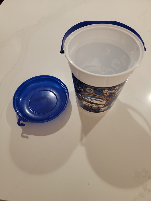 Disney Cruise Line Commemorative Refillable Popcorn Bucket W/Lid
