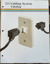 VINTAGE 1985 IBM CABLING SYSTEM CATALOG FIBER...