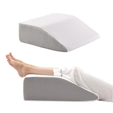 Bedluxe Leg Pillow, 8inch Leg Elevating Pillow for After Surgery, Blood Circu...