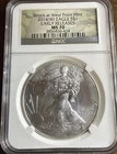 2014 (W) $1 Silver Eagle 🦅 Early Releases  NGC MS70 *Rare Camouflage Label*