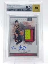Trae Young 2018 Panini Impeccable #115 RPA Rookie RC Patch Auto Black Box 1/1