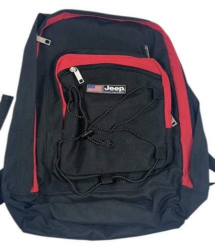 Jeep Travel Equipment Backpack- Black/Red - Picture 1 of 2