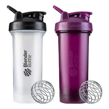 28 Oz BlenderBottle Classic V2 Shaker, 2 Pack, Protein Shake Bottle