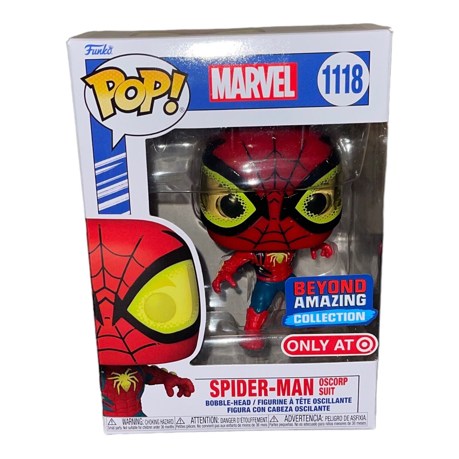 Funko Pop! Marvel Beyond Amazing Spider Man Oscorp Suit Special Exclusive  1118 