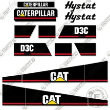 Fits Caterpillar D3C Series III Dozer Decal Kit Equipment Decals Series 3