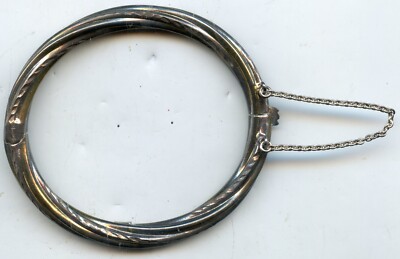 アクセサリー Vintage Silver Twist Bar Bangle 925 VINTAGE STERLING SILVER 8 IN UNIQUE TWIST ROPE TWIST BANGLE