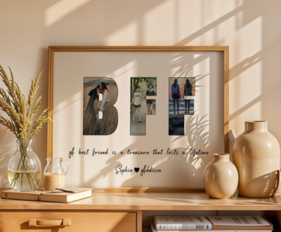 Individueller Bestie BFF Druck | Personalisiertes Foto