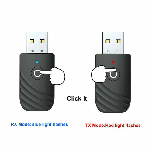 Wireless USB Bluetooth 5.0 Audio Transmitter Receiver ~ Car Adapter TV New J3P3 - Afbeelding 3 van 12