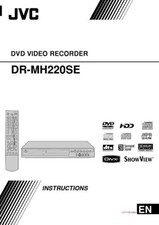 JVC DR-MH220SE DVD Recorder Owners Instruction Manual Reprint