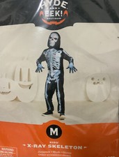    Hyde  Eek Kids X Ray Skeleton Halloween Costume Size Med 8-10 