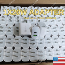 2 Port 20W PD USB C Fast Charger QC 3.0 Power Adapter For iPhone Samsung Android