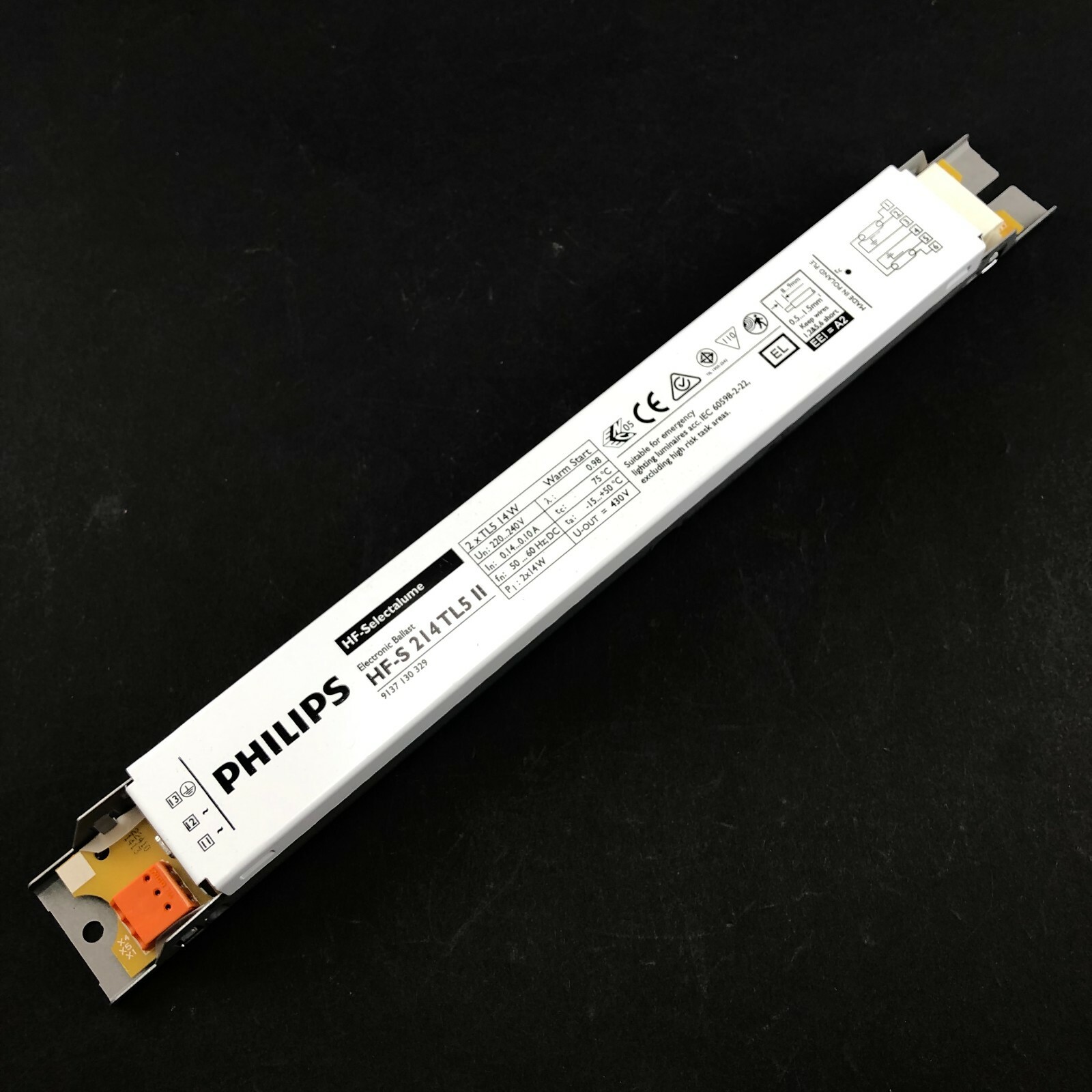 PHILIPS 2x14W HF-S 214 TL5 II Selectalume Electronic ballast EVG