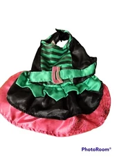Witch Pet Costume Uniform Dress Up Cute Dog Cat Funny Cosplay Halloween Small