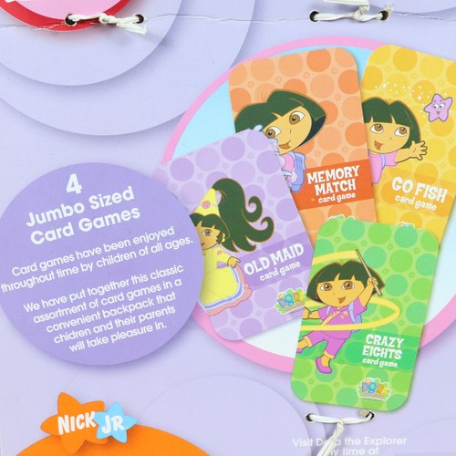 Dora the Explorer Backpack w/ Card Games - Picture 4 of 6
