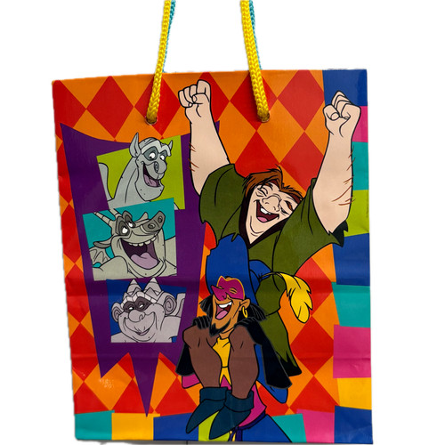 Vintage Disney Hunchback of Notre Dame Gift Bag Hallmark 90s Esmeralda Quasimodo