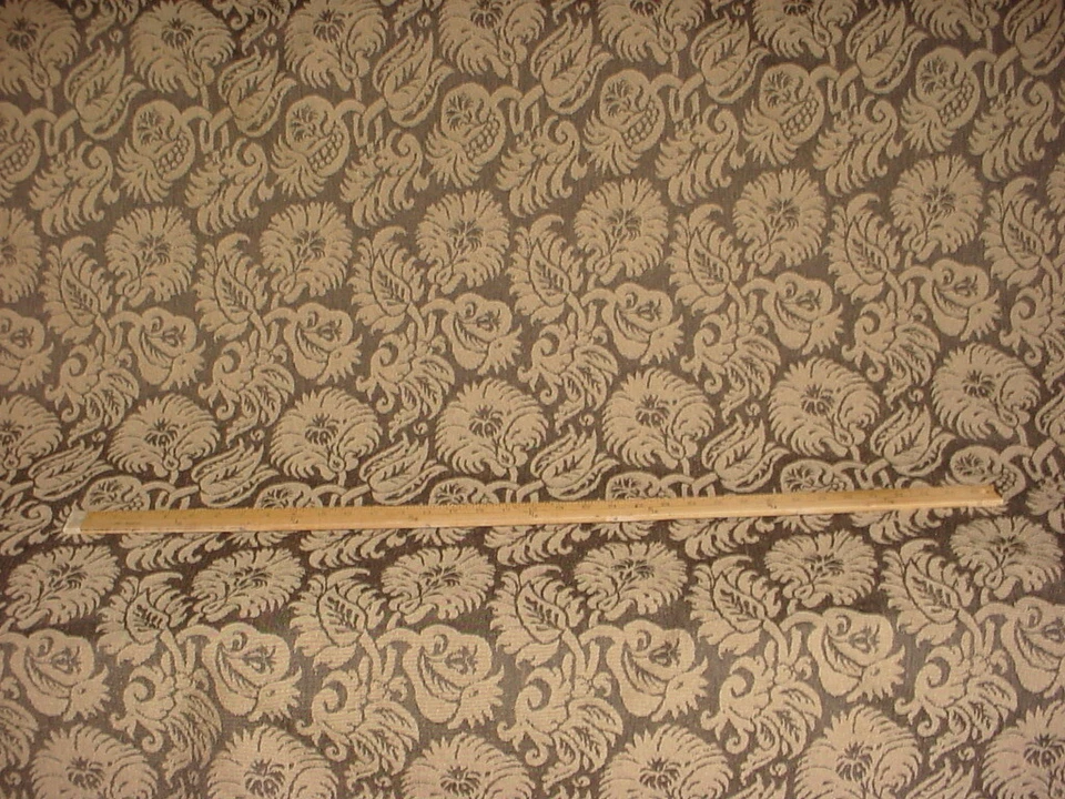 Tela de tapicería de damasco 8-7/8Y Kravet Couture 18712 Cornelian Bouquet Shale Foto 2 de 4