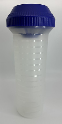 Tupperware Mix N Fix Tall Quick Shake #2770A-1 25oz 750ml Shaker Container Blue