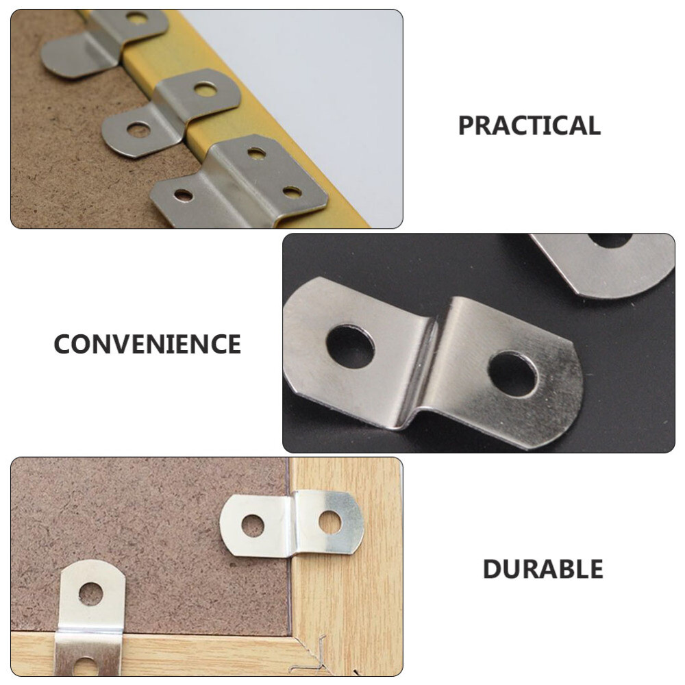 120 Pcs Flush Mount Wall Brackets Flush Hanging Brackets Metal